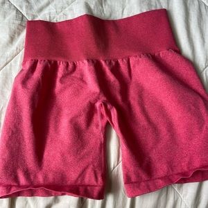 NVGTN Seamless Shorts; Pink; Small